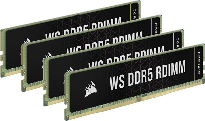 Pamięć RAM Corsair DDR5-5600 65536MB PC5-44800R (Kit of 4x16384) WS Black (CMA64GX5M4B5600Z40) - obraz 1