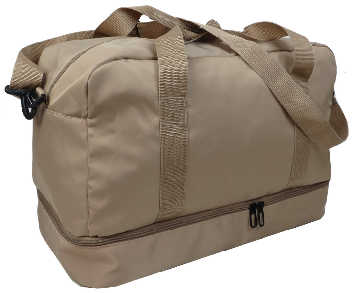 Дорожня сумка з відділом для взуття 40L Wallaby Бежева - зображення 3