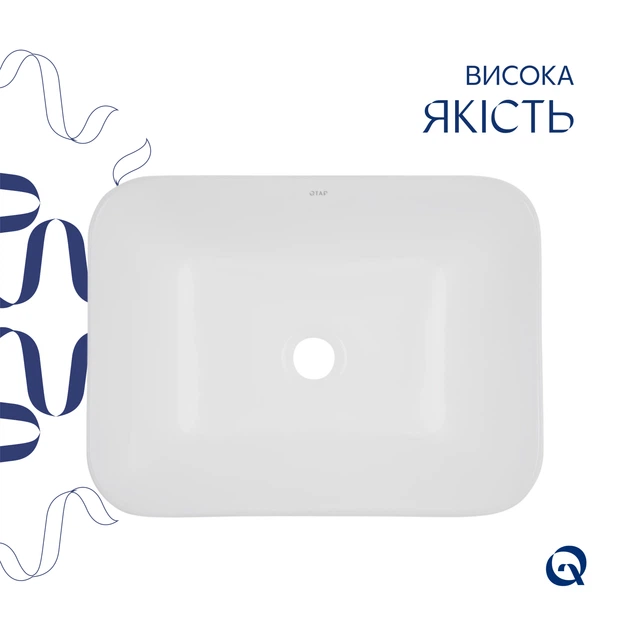 Раковина Qtap Scorpio 510х390х145 White QT1411K490WN - Фото 4 Раковина Qtap Scorpio 510х390х145 White QT1411K490WN - изображение 4