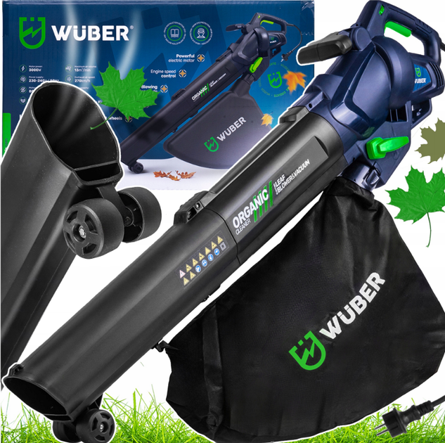Садовый пылесос электрический Wuber 3000Вт 40л - Фото 1 Садовый пылесос электрический Wuber 3000Вт 40л - изображение 1
