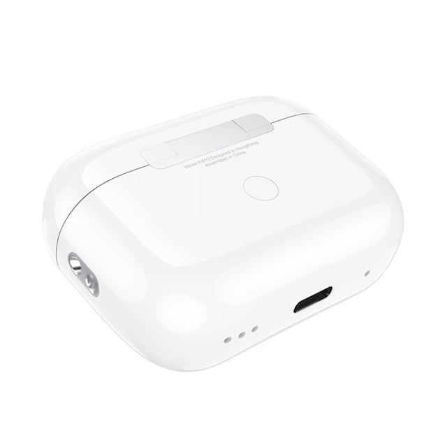 Бездротові навушники Bluetooth Hoco EW72 ANC з мікрофоном і сенсорним LED-дисплеєм White - зображення 3