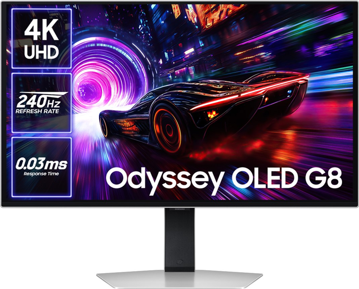 Монітор 27" Samsung Odyssey OLED G8 G81SF 4K 240Hz Gaming Monitor (LS27FG812SIXCI) - зображення 1