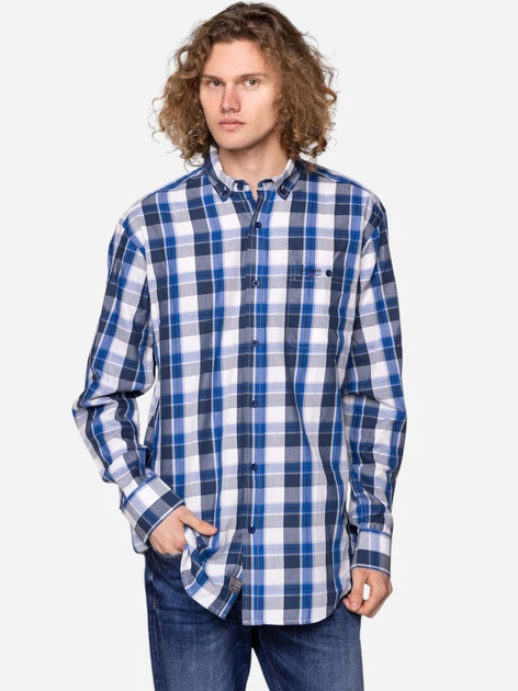 Сорочка бавовняна чоловіча Lee Cooper NEW TENBY -LK17 L Блакитна (5904347390655) - зображення 3