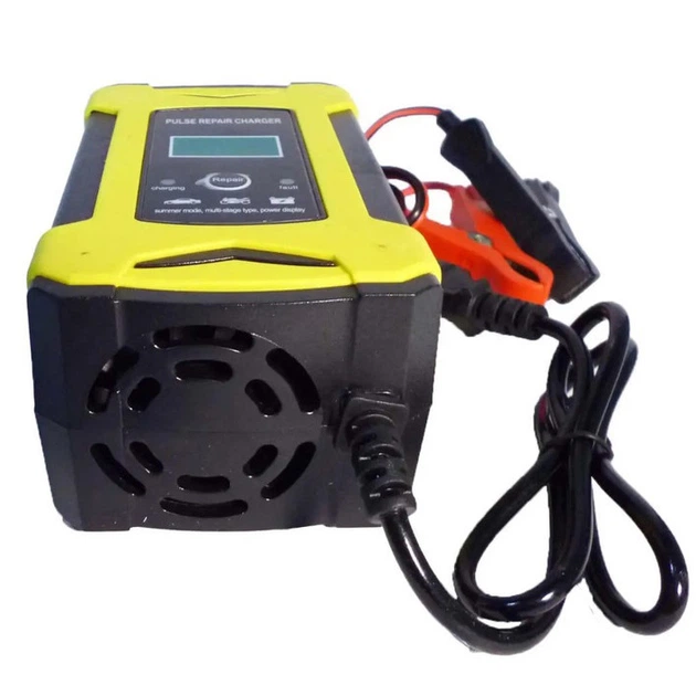 Зарядное устройство Smart Charger 12V 6A для автомобильного аккумулятора, восстановление, желтый - Фото 3 Зарядное устройство Smart Charger 12V 6A для автомобильного аккумулятора, восстановление, желтый - изображение 3