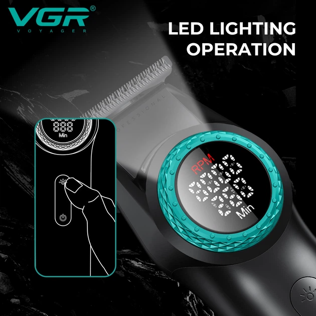 Триммер VGR V-977 BLACK с регулировкой мощности 6000 - 8000 RPM - Фото 5 Триммер VGR V-977 BLACK с регулировкой мощности 6000 - 8000 RPM - изображение 5