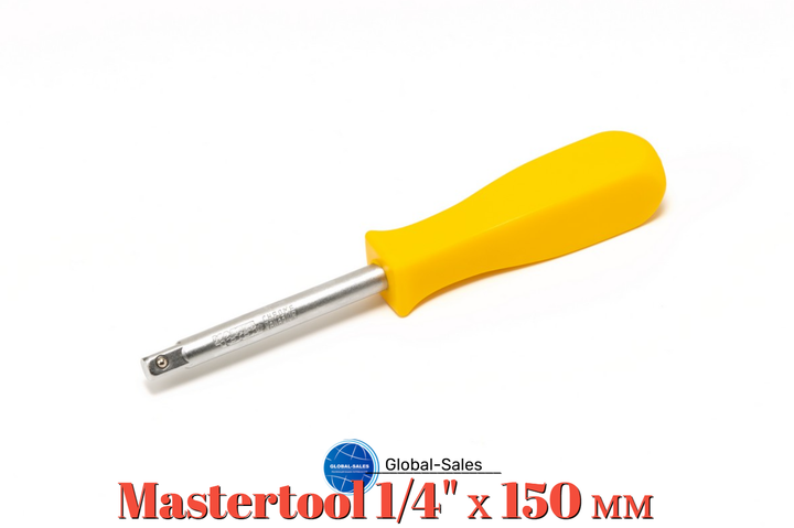 Отвертка Mastertool с наружным квадратом 1/4" х 150 мм (40-0338) - Фото 1 Отвертка Mastertool с наружным квадратом 1/4" х 150 мм (40-0338) - изображение 1