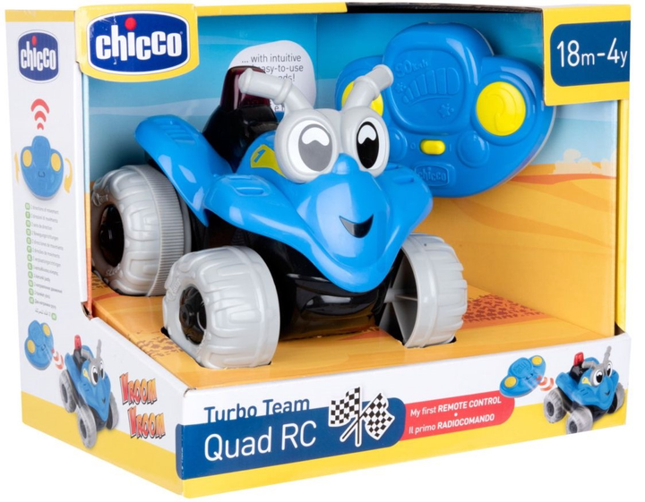 Машинка на радіокеруванні Chicco Turbo Team з пультом QUAD Синя (8058664168095) - зображення 2
