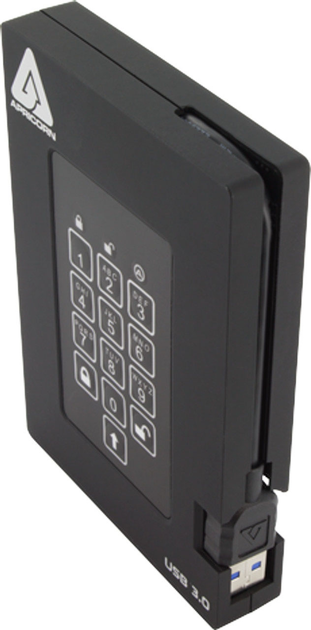 Dysk twardy Apricorn Aegis Fortress 512GB USB 3.2 Black (A25-3PL256-S512F) - obraz 2