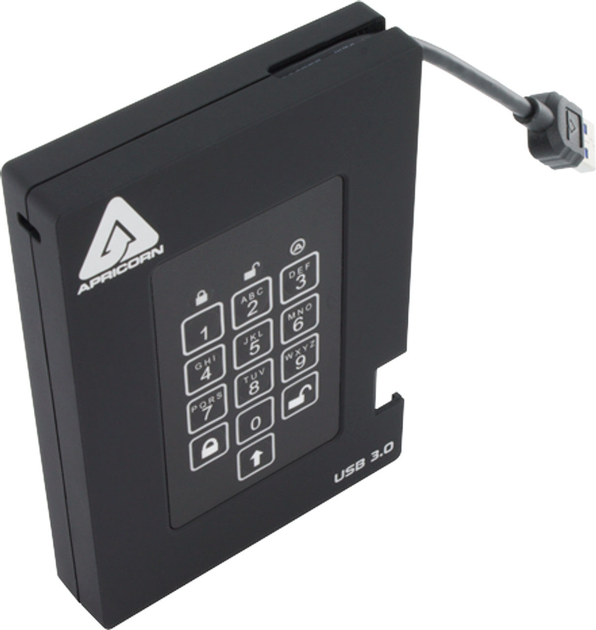 Dysk twardy Apricorn Aegis Fortress 256GB USB 3.2 Black (A25-3PL256-S512F) - obraz 4