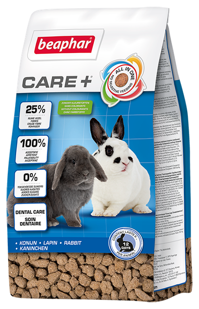 Полноценный корм для декоративных кроликов Beaphar CARE+ Rabbit 250 г - Фото 1 Полноценный корм для декоративных кроликов Beaphar CARE+ Rabbit 250 г - изображение 1