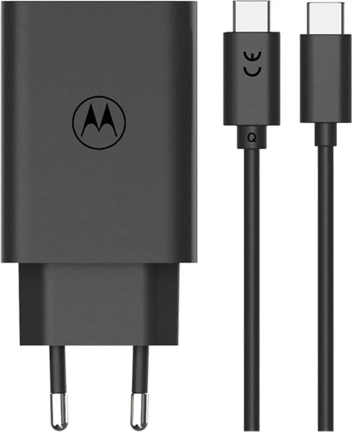 Мережевий зарядний пристрій Motorola TurboPower 30W USB-C + кабель USB-C (6955226410833) - зображення 2