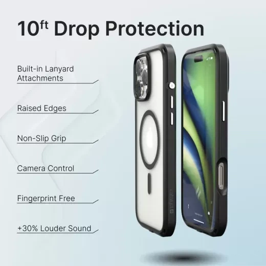 Противоударный прозрачный чехол Catalyst Influence MagSafe Case Ocean Blue для iPhone 16 Pro Max - изображение 2