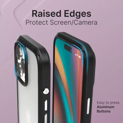 Противоударный прозрачный чехол Catalyst Influence Case Black для iPhone 16 Pro Max - Фото 4 Противоударный прозрачный чехол Catalyst Influence Case Black для iPhone 16 Pro Max - изображение 4