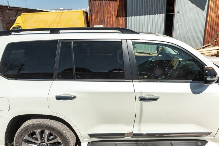 Молдинг скла (6 шт, нерж) Carmos - Турецька сталь для Toyota Land Cruiser 200 2007-2021 рр - зображення 12