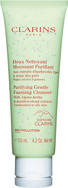 Pianka do mycia twarzy Clarins oczyszczająca z alpejskich ziół 125 ml (3666057216497) - obraz 1