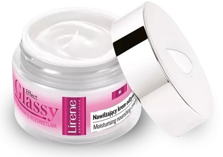 Krem do twarzy z filtrem SPF Lirene Effect Glassy nawilżający 50 ml (5900717767126) - obraz 2