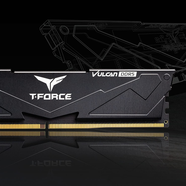 Pamięć RAM Team Group DDR5-6400 32768MB PC5-51200 (Kit of 2x16384) T-Force Vulcan (FLBD532G6400HC40BDC01) - obraz 4