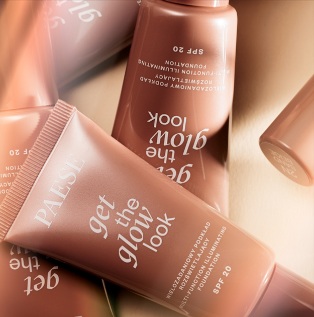 Тональна основа для обличчя Paese Get The Glow Look освітлююча 3N Warm Beige 30 мл (5902627626883) - зображення 4