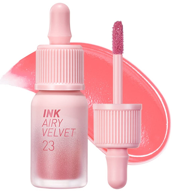 Pomadka w płynie Peripera Ink Airy Velvet matowa 23 In The Peachlight 4 g (8800255681632) - obraz 2