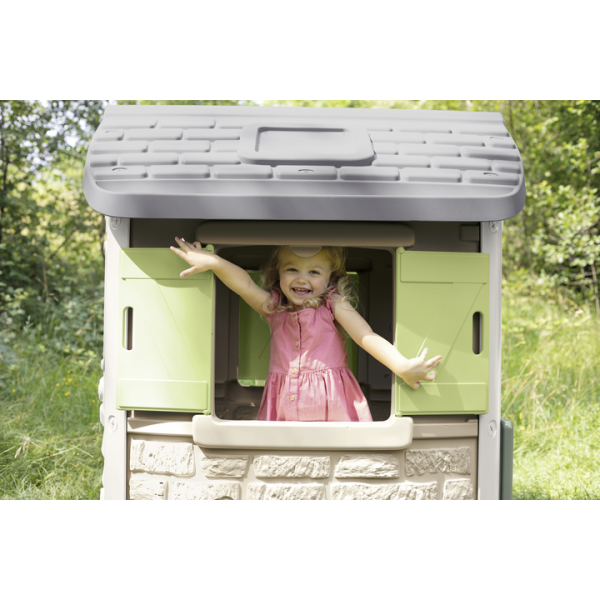 Ігровий будиночок лісника Smoby Life Нео зі віконницями 123x115x132 см (7600810504) - зображення 8