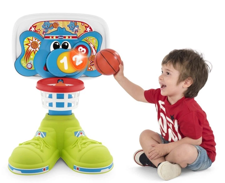 Koszykówka dla dzieci Chicco Fit & Fun z efektami świetlnymi i dźwiękowymi 58 cm (8058664087303) - obraz 9