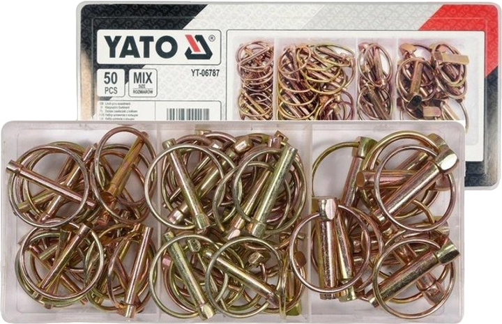 Zawleczki z pierścieniem YATO 50 szt YT-06787 (5906083000171) - obraz 2