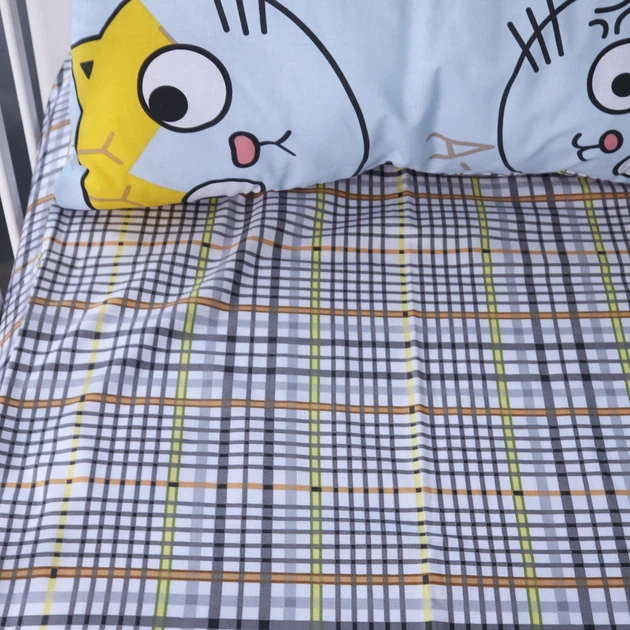 Простынь MirSon Бязь 18-0007 Cool Cat 200x220 см (2200010282993) - изображение 2
