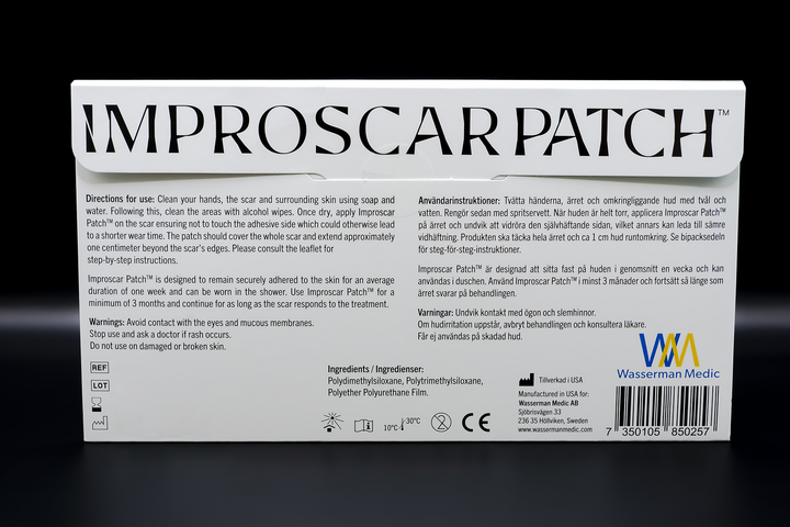Пластир для розгладження післяопераційних рубців Improscar Patch 12 шт 200 × 30 мм 4 шт - зображення 2