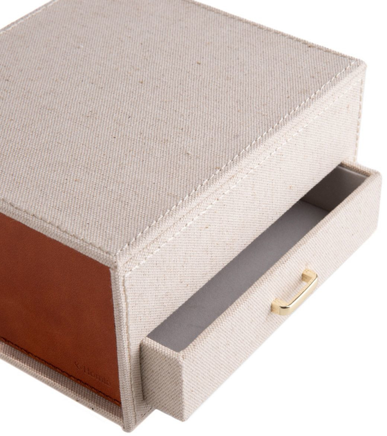 Pudełko Homla Linas kremowo-biała 18x16x9.5 cm (5906496708121) - obraz 2