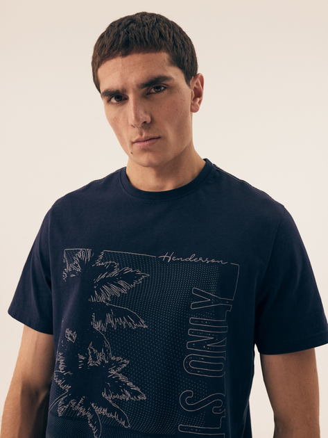Piżama męska z szortami i krótkim rękawem letnia bawełniana Henderson Surf 42598-59X M Niebieska (5903972399897) - obraz 5