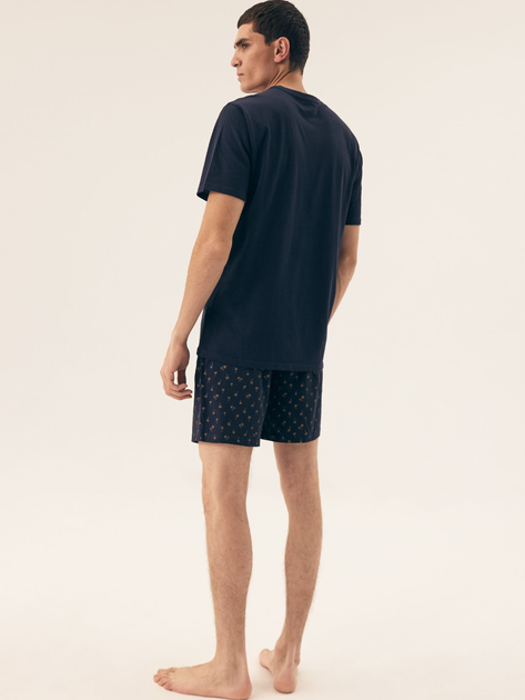 Piżama męska z szortami i krótkim rękawem letnia bawełniana Henderson Shore 42601-59X 2XL Niebieska (5903972520215) - obraz 4