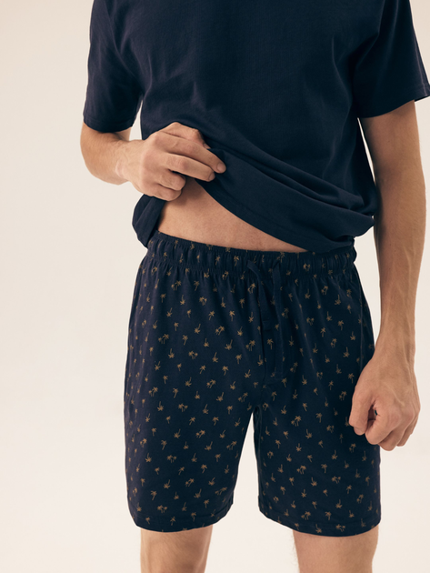 Piżama męska z szortami i krótkim rękawem letnia bawełniana Henderson Shore 42601-59X 2XL Niebieska (5903972520215) - obraz 6