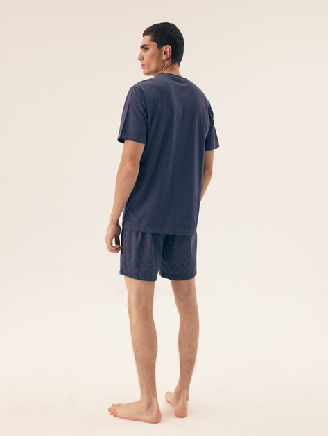 Piżama męska z szortami i krótkim rękawem letnia bawełniana Henderson Shore 42601-95X 2XL Granatowa (5903972510063) - obraz 4