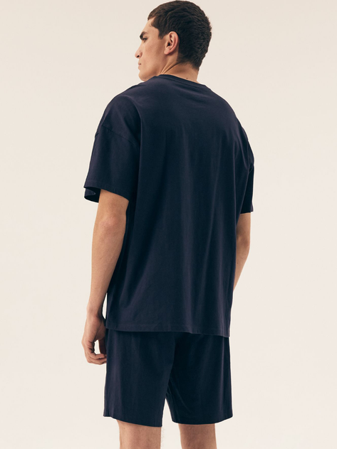 Piżama męska z szortami i krótkim rękawem letnia bawełniana Henderson Sol 42605-59X 2XL Niebieska (5903972538401) - obraz 2