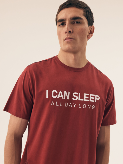 Піжама (футболка + шорти) чоловіча бавовняна Henderson Sleeper 42614-33X L Червона (5903972509364) - зображення 5