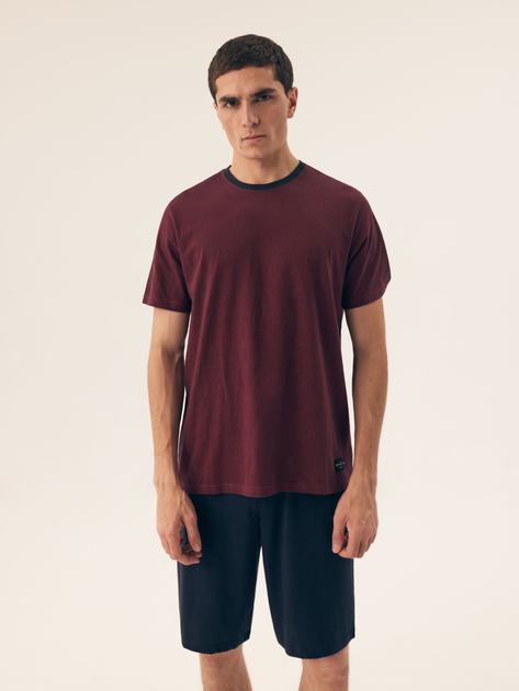 Piżama męska z szortami i krótkim rękawem letnia bawełniana Henderson Dive 42633-33X 2XL Czerwona (5903972399101) - obraz 1