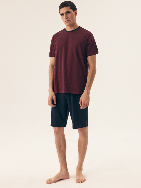 Piżama męska z szortami i krótkim rękawem letnia bawełniana Henderson Dive 42633-33X 2XL Czerwona (5903972399101) - obraz 3