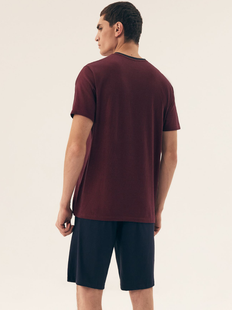 Piżama męska z szortami i krótkim rękawem letnia bawełniana Henderson Dive 42633-33X XL Czerwona (5903972399088) - obraz 2