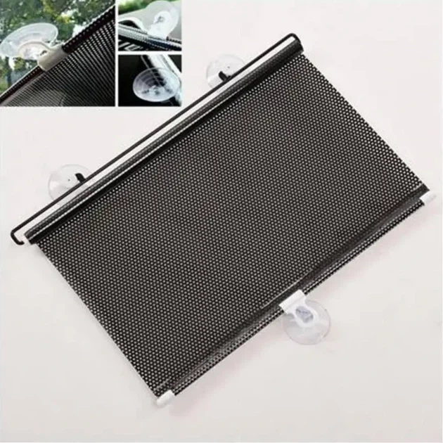 Сонцезахисна шторка рулонна на присосках для автомобіля та будинку 40х60 см. - зображення 1