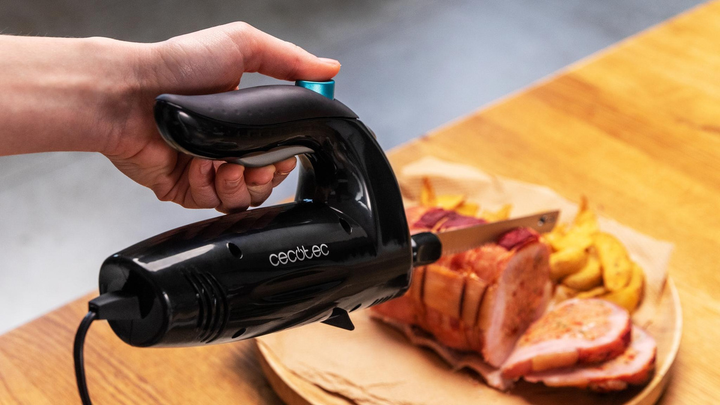 Ніж електричний Cecotec Cut-Eat 1800 з 3 змінними лезами чорний (8435484031837) - зображення 3