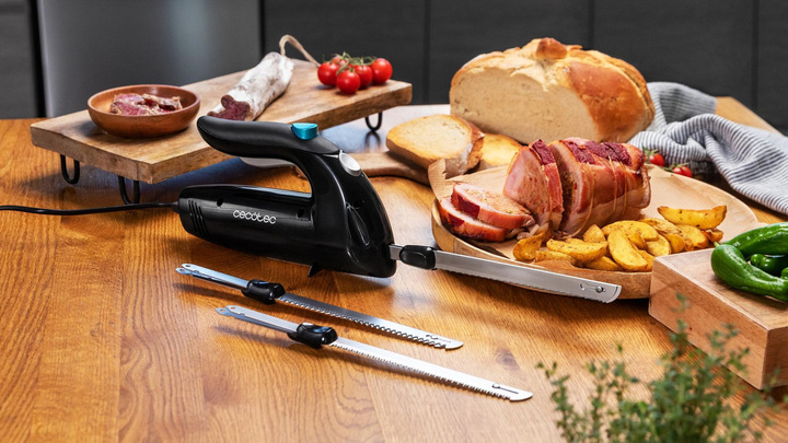 Ніж електричний Cecotec Cut-Eat 1800 з 3 змінними лезами чорний (8435484031837) - зображення 5