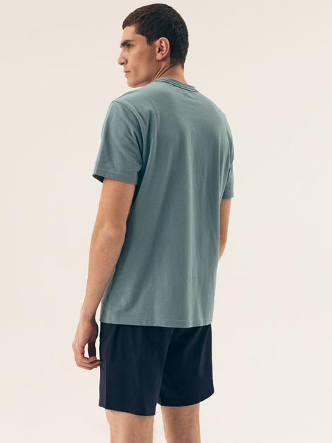 Piżama męska z szortami i krótkim rękawem letnia bawełniana Henderson Surf 42598-77X M Zielona (5903972399934) - obraz 2