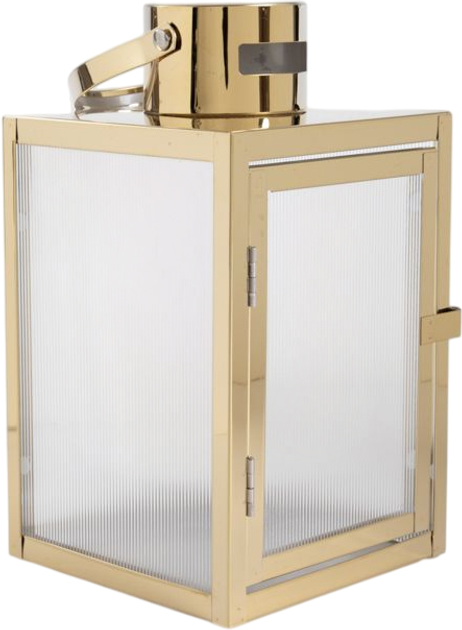 Ліхтар Homla Tondo золотистий 14x14x25 см (5906496705106) - зображення 1