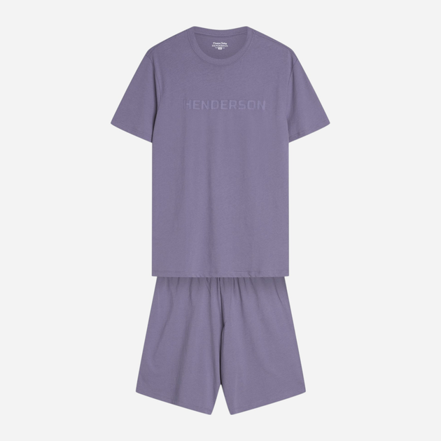 Piżama męska z szortami i krótkim rękawem letnia bawełniana Henderson Daft 42626-95X XL Granatowa (5903972398937) - obraz 7