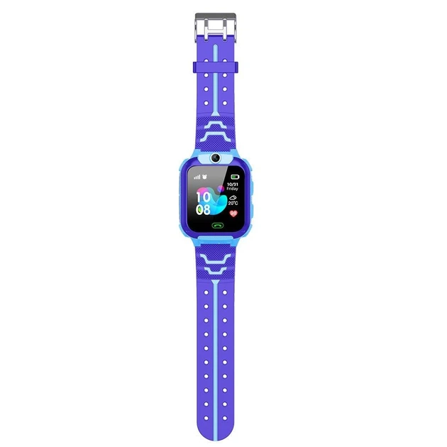 Детские смарт-часы Smart Baby Watch QS12 с GPS, SIM картой, камерой, влагозащитой, украинский язык, Синий - изображение 8