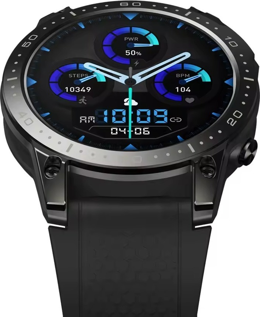 Смарт-годинник Zeblaze Ares 3 Pro Abyss Black (Zeb000001) - зображення 4