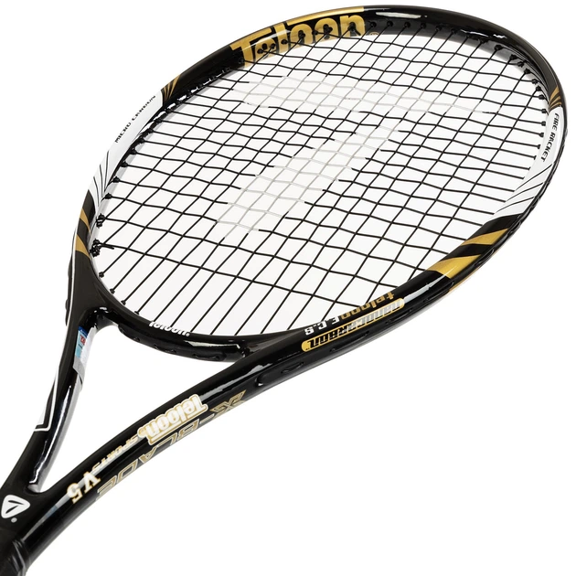 Ракетка для великого тенісу 27" TELOON X-BLADE-V5 Чорний-золотий - зображення 3