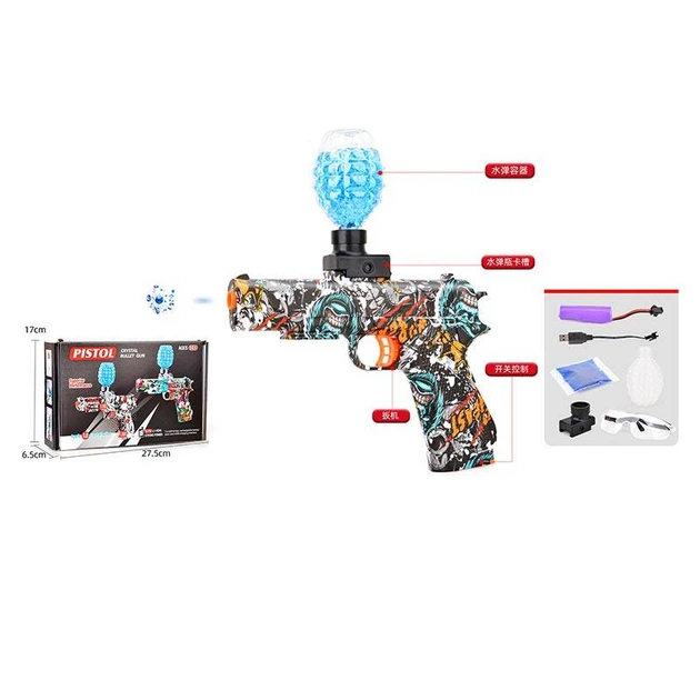 Пістолет з гелевими кулями-орбізами Star Toys робота від акумулятора, захисні окуляри 617А - Фото 6 Пістолет з гелевими кулями-орбізами Star Toys робота від акумулятора, захисні окуляри 617А - зображення 6