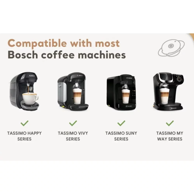 Многоразовые стальные капсулы для кофемашин bosch tassimo бош 200 ml + ТЕМПЕР - изображение 7