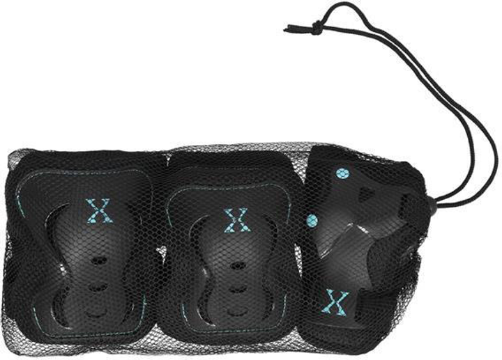 Zestaw ochraniaczy Nils Extreme H320 rozmiar XL Czarny-miętowy (5907695542509) - obraz 2
